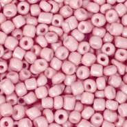 Glasperlen rocailles 8/0 (3mm) Pink metallic